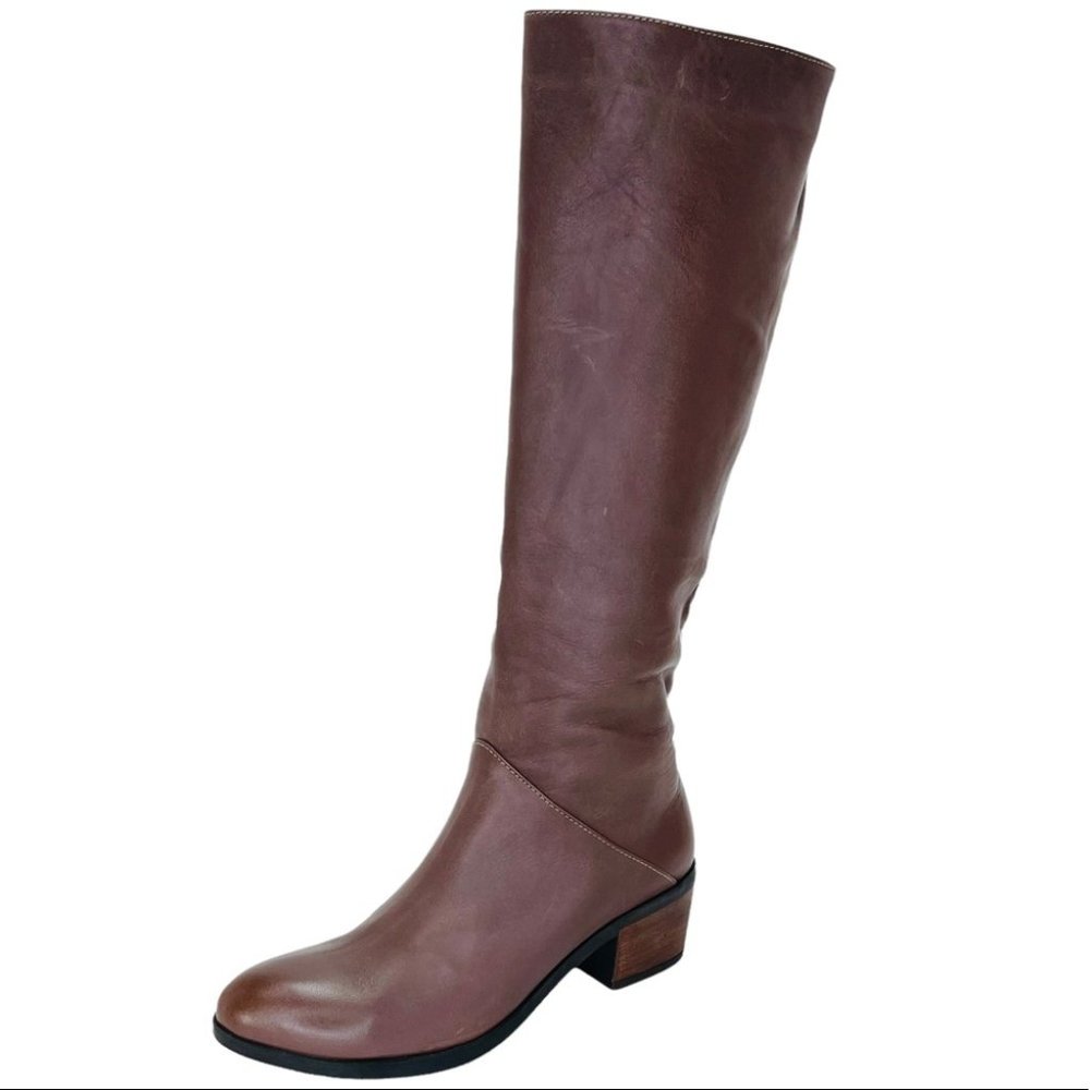 NEW Bueno Footwear Curious Brown Leather Womens Boots Size EU38 US 8M